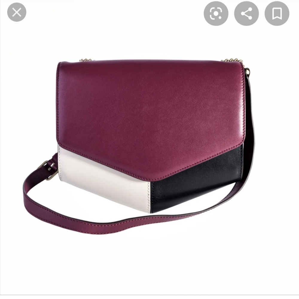 Sandro prune noir purse